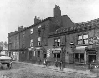 Black Swan Pub in der North Street, Leeds, 1898
